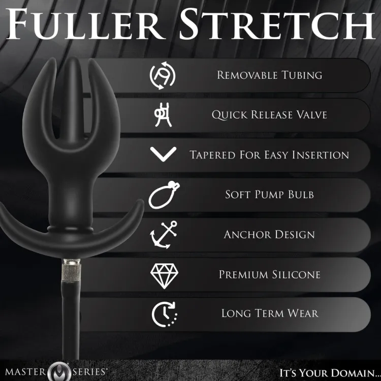 Master Series Unique Anal Toys>Ass Bound Anchor Inflatable Silicone Anal Plug