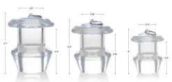 Master Series Unique Anal Toys | Butt Plugs>Ass Bung Clear Hollow Anal Dilator with Plug