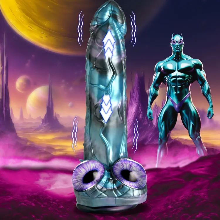 Creature Cocks Silicone Dildos | Vibrating Dildos>Astro-Thrust Thrusting & Vibrating Silicone Dildo