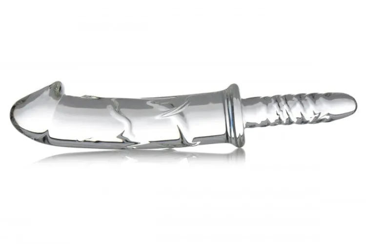 Master Series Glass Dildos>Battle Rammer Phallic Glass Thruster