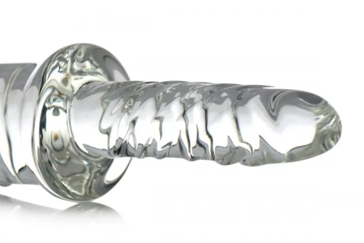 Master Series Glass Dildos>Battle Rammer Phallic Glass Thruster