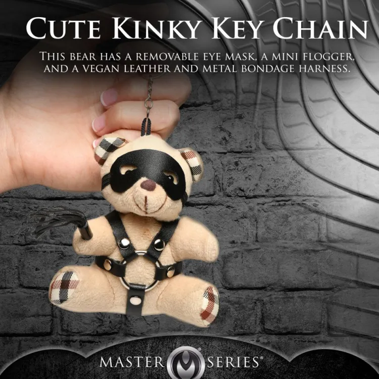 Master Series Games & Novelties>BDSM Teddy Bear Keychain