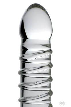Master Series Glass Dildos | Non-Representational Dildos>Behemoth Ribbed XL Dildo