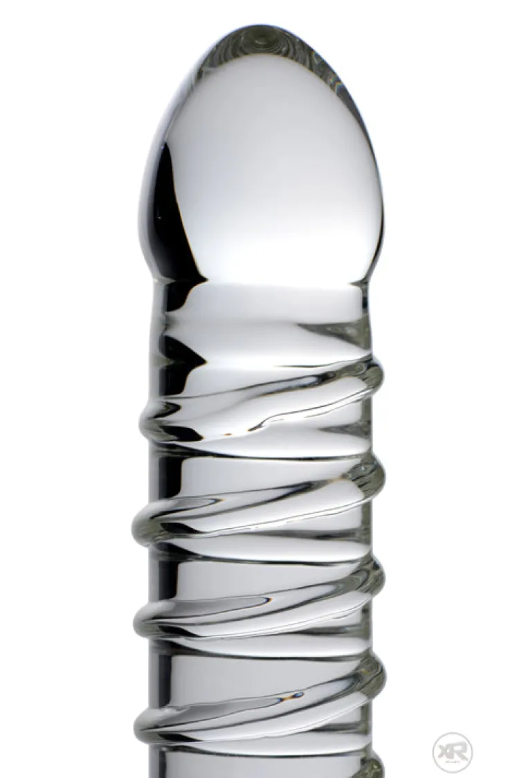 Master Series Glass Dildos | Non-Representational Dildos>Behemoth Ribbed XL Dildo