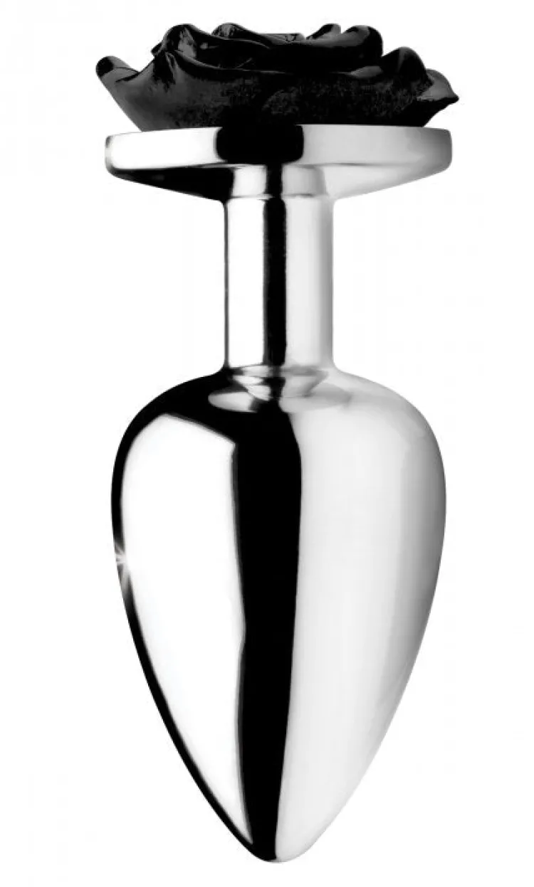 Booty Sparks Jewel Butt Plugs | Anal Starter Toys>Black Rose Anal Plug