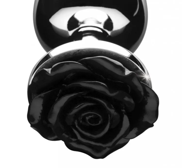 Booty Sparks Jewel Butt Plugs | Anal Starter Toys>Black Rose Anal Plug