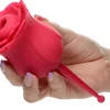 Bloomgasm Silicone Vibrators | Waterproof Vibrators>Rose Buzz 7X Silicone Clit Stimulator and Vibrator