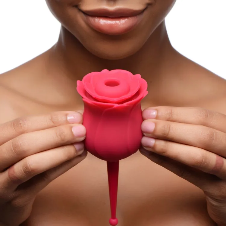 Bloomgasm Silicone Vibrators | Waterproof Vibrators>Rose Buzz 7X Silicone Clit Stimulator and Vibrator