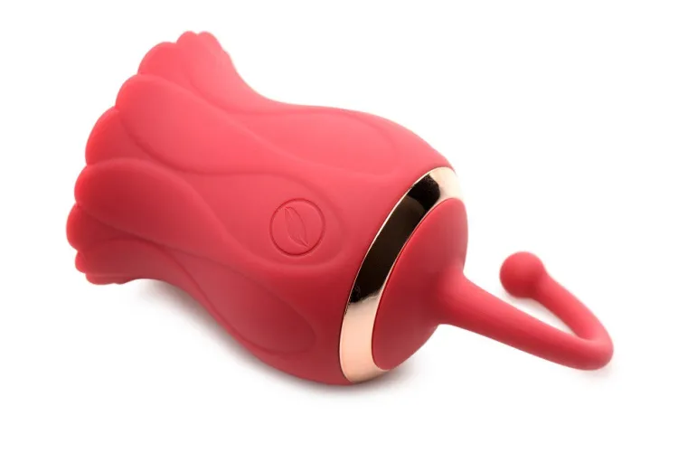 Bloomgasm Silicone Vibrators | Waterproof Vibrators>Textured Rose 10X Suction Stimulator