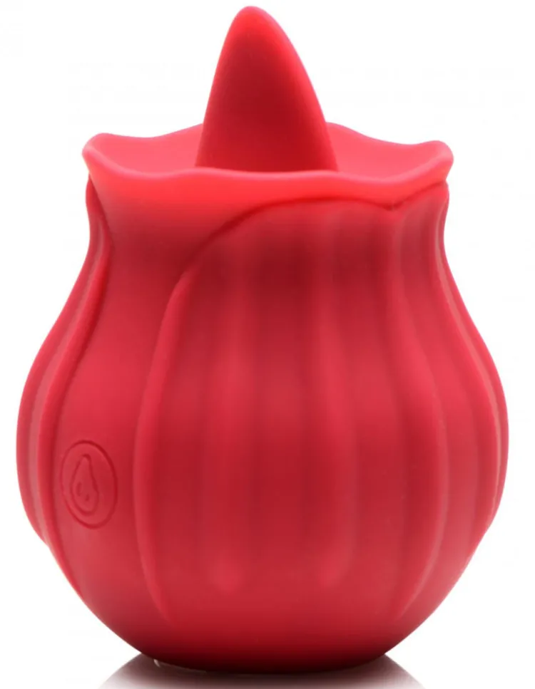 Bloomgasm Silicone Vibrators | Waterproof Vibrators>Wild Violet 10X Silicone Clit Licking Stimulator (Red)