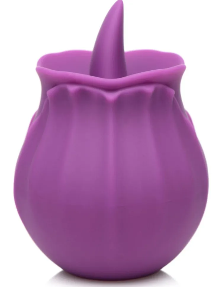 Bloomgasm Silicone Vibrators | Waterproof Vibrators>Wild Violet 10X Silicone Clit Licking Stimulator (Purple)