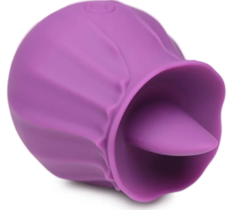 Bloomgasm Silicone Vibrators | Waterproof Vibrators>Wild Violet 10X Silicone Clit Licking Stimulator (Purple)