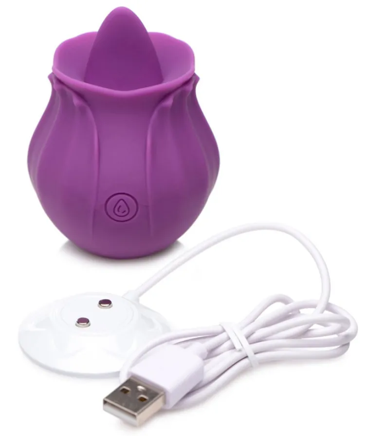 Bloomgasm Silicone Vibrators | Waterproof Vibrators>Wild Violet 10X Silicone Clit Licking Stimulator (Purple)
