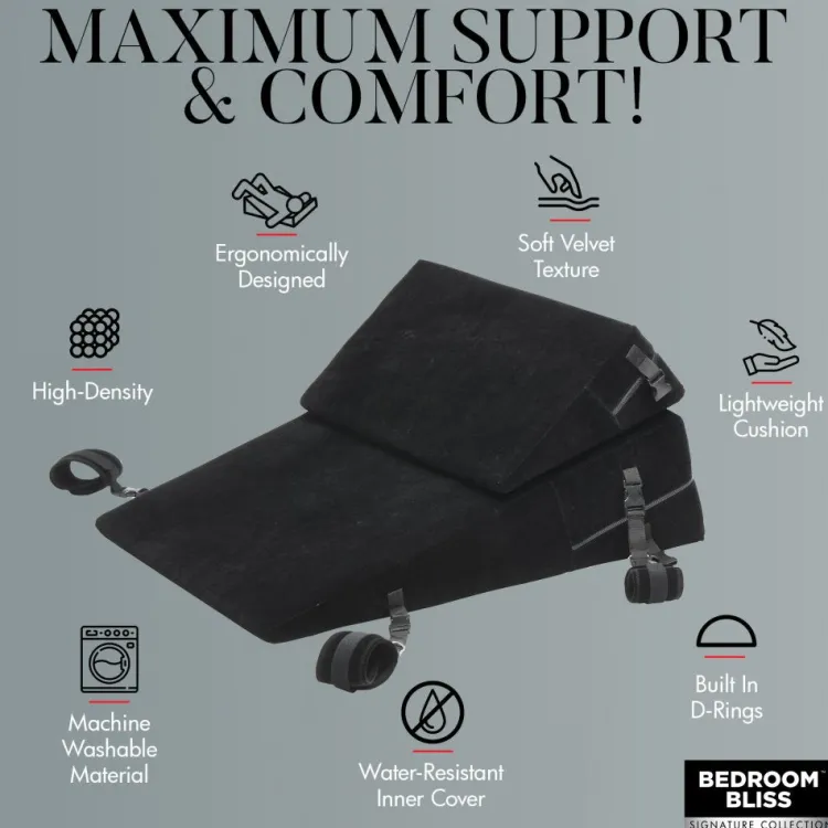 Bedroom Bliss Starter Bdsm & Bondage Kits | Sex Furniture, Swings, & More>Bondage Sex Wedge Pillow Set