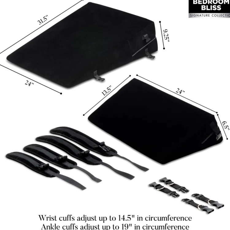 Bedroom Bliss Starter Bdsm & Bondage Kits | Sex Furniture, Swings, & More>Bondage Sex Wedge Pillow Set
