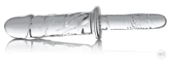 Master Series Glass Dildos | Large Dildos>Brutus Glass Dildo Thruster