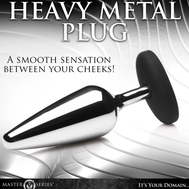 Master Series Unique Anal Toys | Butt Plugs>Butt Slut Metal & Silicone Butt Plug