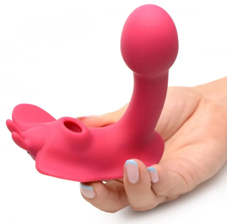 Shegasm Luxury Toys | App Controlled & Remote Vibrators>Butterfly Tease 10X Clitoral Suction Silicone Stimulator