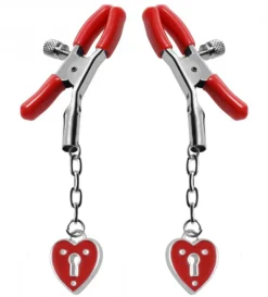 Master Series Nipple Clamps & Stimulators>Captive Heart Nipple Clamps