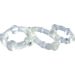 Trinity Vibes Penis Rings>Clear Erection Rings