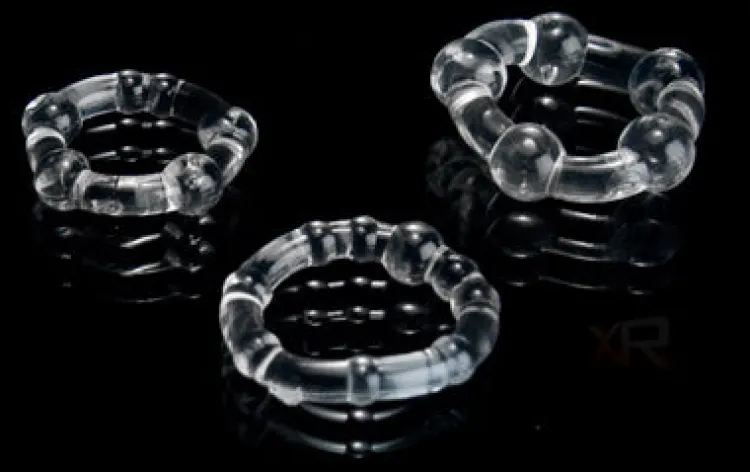 Trinity Vibes Penis Rings>Clear Erection Rings