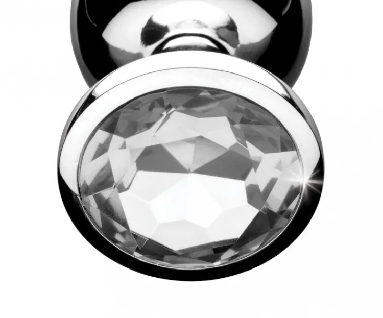 Booty Sparks Jewel Butt Plugs | Anal Starter Toys>Clear Gem Anal Plug