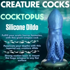 Creature Cocks Silicone Dildos | Large Dildos>Cocktopus Octopus Silicone Dildo