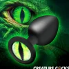 Creature Cocks Unique Anal Toys | Butt Plugs>Creature Eye Green Eye Silicone Butt Plug