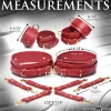 Master Series Wrist & Ankle Cuffs>Crimson Captive Thigh, Wrist and Ankle Hog Tie Restraints