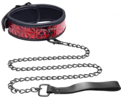 Master Series Leashes & Collars>Crimson Tied Collar and Leash