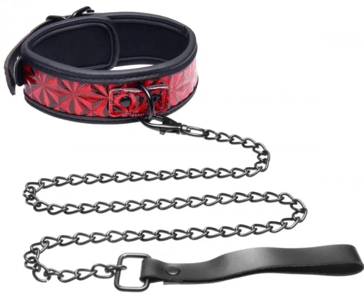 Master Series Leashes & Collars>Crimson Tied Collar and Leash