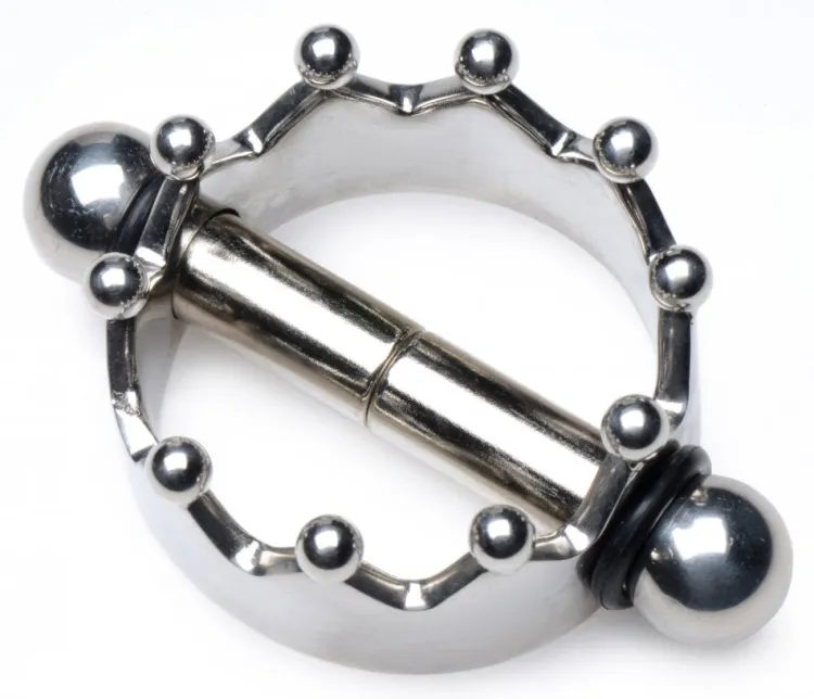Master Series Nipple Clamps & Stimulators>Crowned Magnetic Nipple Clamps