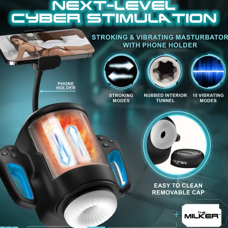 The Milker Automatic & Hands-Free Masturbators | Vibrating Strokers>Cyber Milker Stroking & Vibrating Masturbator