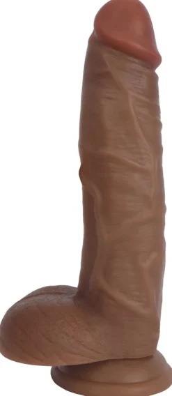Bareskin Ultra Realistic Sex Toys | Harness Compatible Dildos>Dark Dildo with Balls