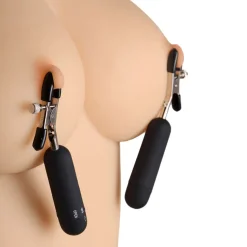 Master Series Nipple Clamps & Stimulators>Dark Passion Vibrating Nipple Clamps
