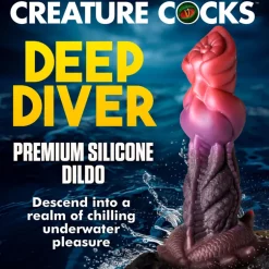 Creature Cocks Silicone Dildos | Harness Compatible Dildos>Deep Diver Silicone Dildo
