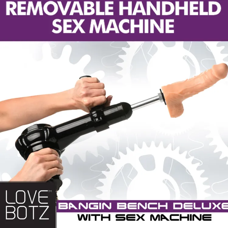 LoveBotz Luxury Toys | Sex Furniture, Swings, & More>Deluxe Bangin Bench with Sex Machine