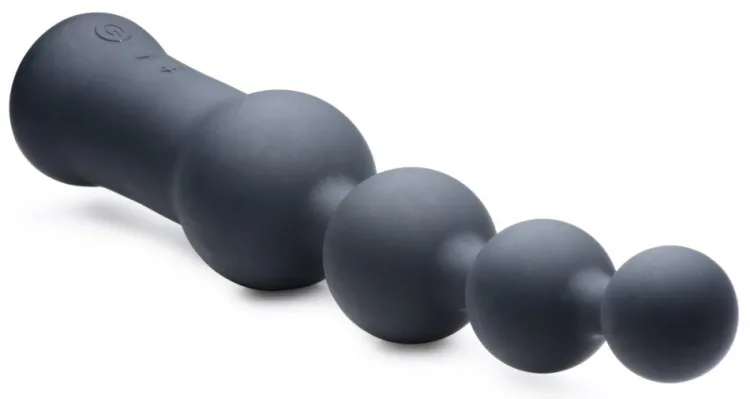 Master Series Insertable & Realistic Dildo Vibrators | Anal Vibrators>Deluxe Voodoo Beads 10X Silicone Anal Beads Vibrator