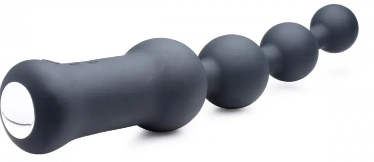 Master Series Insertable & Realistic Dildo Vibrators | Anal Vibrators>Deluxe Voodoo Beads 10X Silicone Anal Beads Vibrator