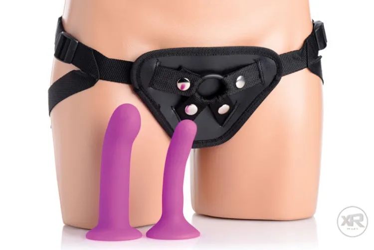 Strap U Anal Pegging Toys | Harness Compatible Dildos>Double G Deluxe Vibrating Strap On Kit