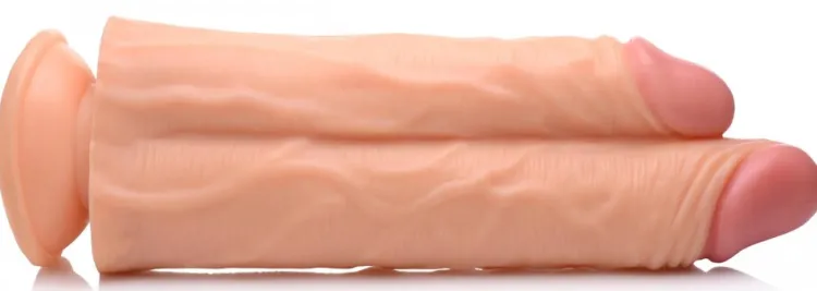 Master Cock Ultra Realistic Sex Toys | Harness Compatible Dildos>Double Stuffer 10 Inch Dildo