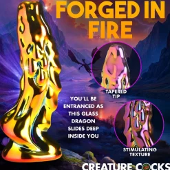 Creature Cocks Glass Dildos>Dragon Glass Glass Dildo