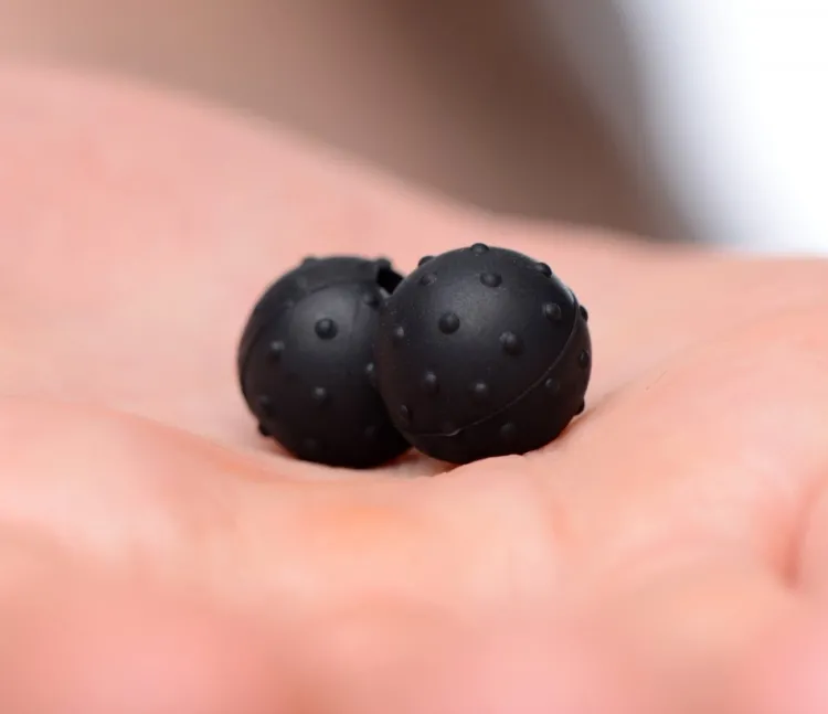 Master Series Nipple Clamps & Stimulators>Dragon's Orbs Nubbed Silicone Magnetic Balls