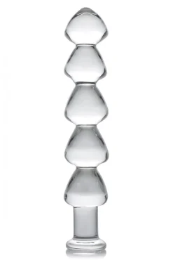 Master Series Glass Dildos | Non-Representational Dildos>Drops Anal Link Glass Dildo