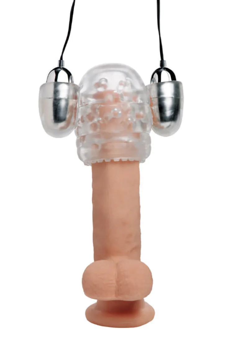 Trinity Vibes Unique Vibrators | Vibrating Strokers>Dual Vibrating Penis Head Teaser