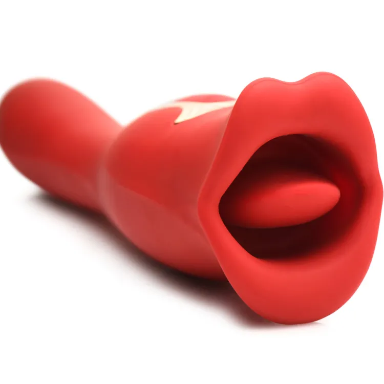 Lickgasm Luxury Toys | Silicone Vibrators>Dual-Ended Kissing Vibrator