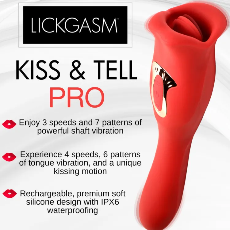 Lickgasm Luxury Toys | Silicone Vibrators>Dual-Ended Kissing Vibrator
