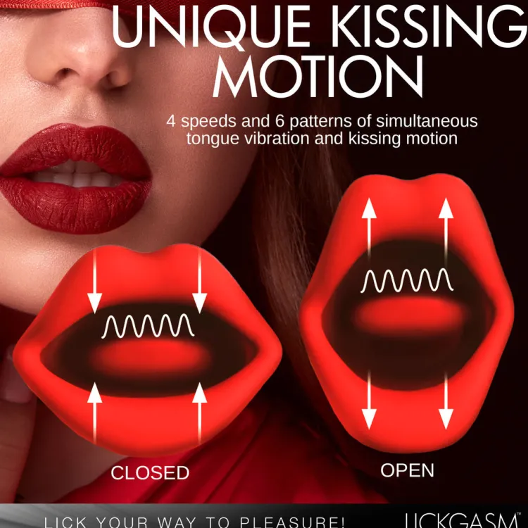 Lickgasm Luxury Toys | Silicone Vibrators>Dual-Ended Kissing Vibrator