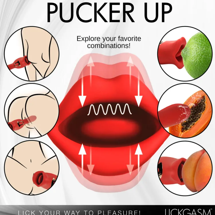 Lickgasm Luxury Toys | Silicone Vibrators>Dual-Ended Kissing Vibrator