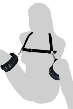Master Series Starter Bdsm & Bondage Kits | Sex Furniture, Swings, & More>Easy Access Thigh Harness with Wrist Cuffs
